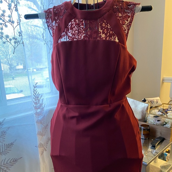Women’s express burgundy dress size 12 - Picture 1 of 6